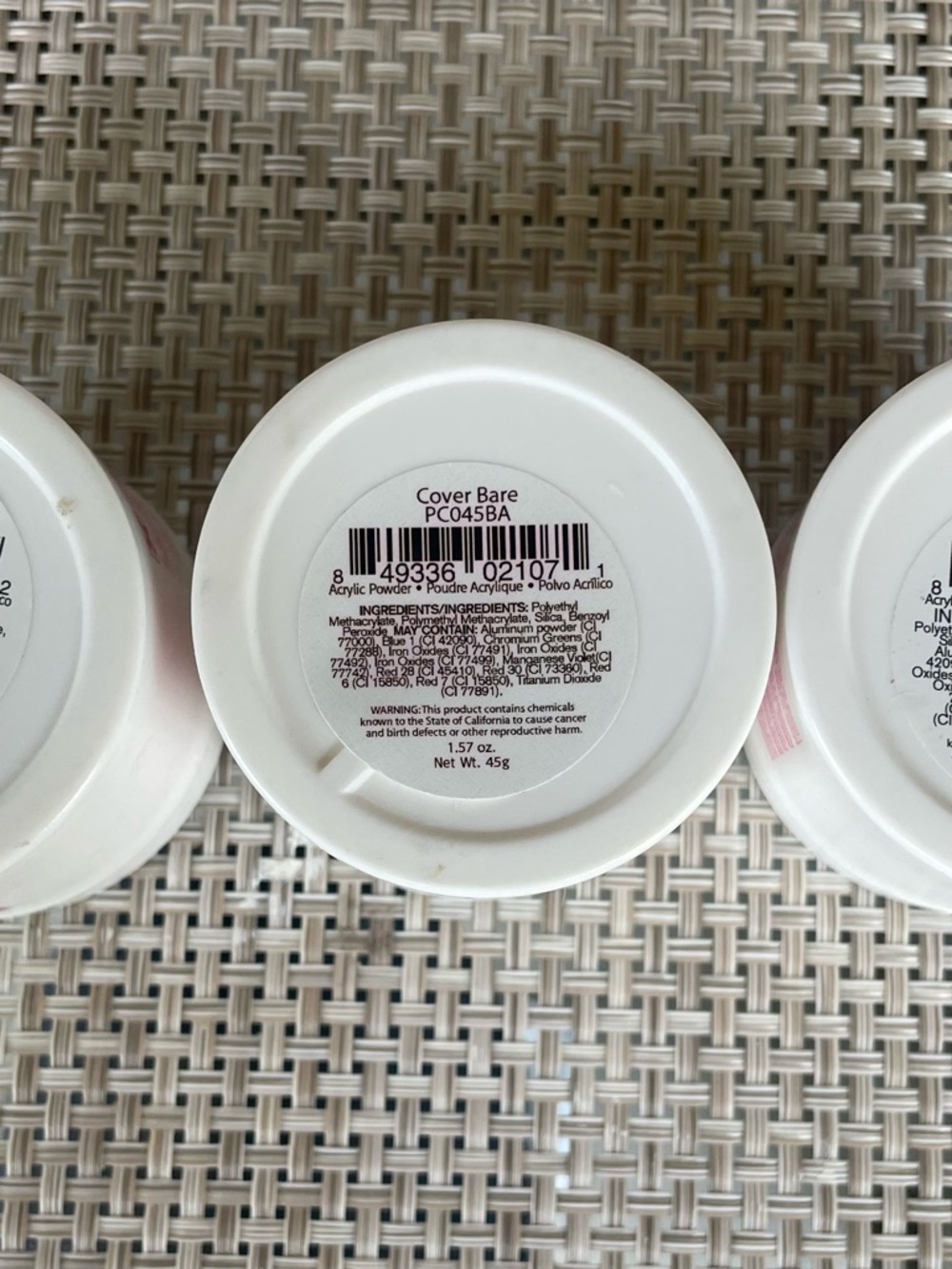 🇺🇸 [YN] Young Nails White Nail Powder Jars (Set of 3) 45 g ea. - Picture 4 of 5